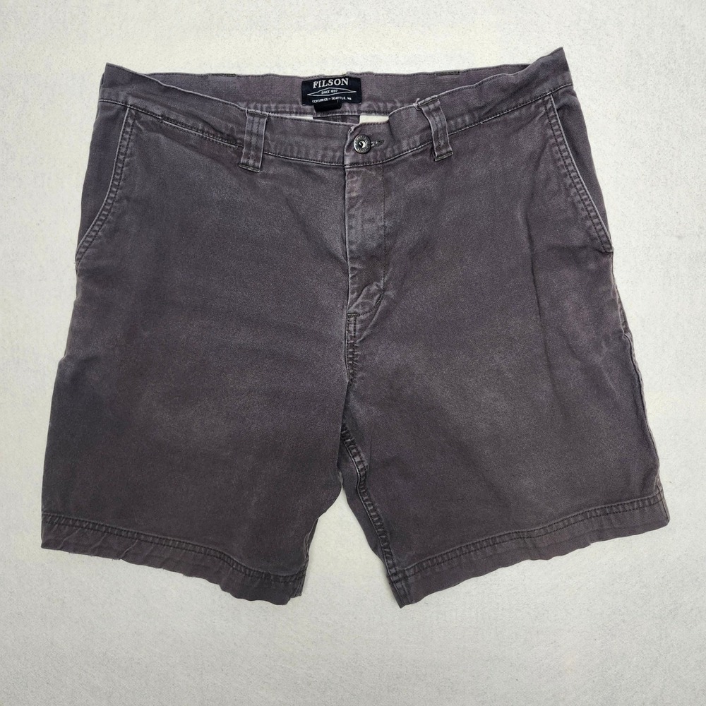 Filson Granite Mountain Shorts Shelter Cloth Men's 36 Orca Gray 9" 20147379